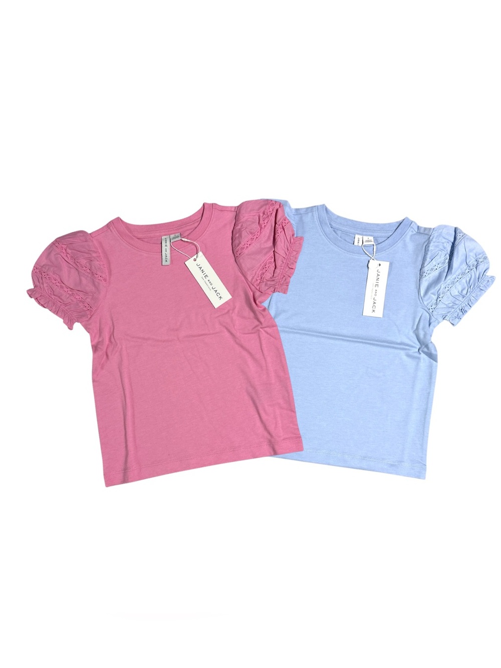 2 Janie & Jack tees with sleeve details